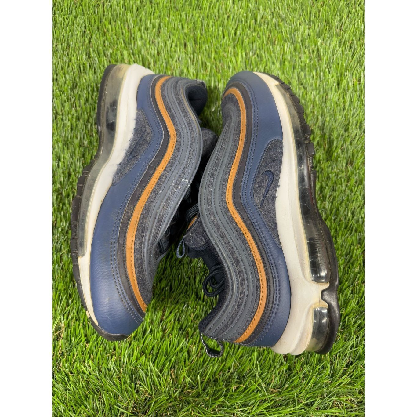 Nike Nike Air Max 97 Shoes Men’s 8.5 Wool Thunder Blue Sneakers Size US 8.5 / EU 41-42 - 6 Thumbnail