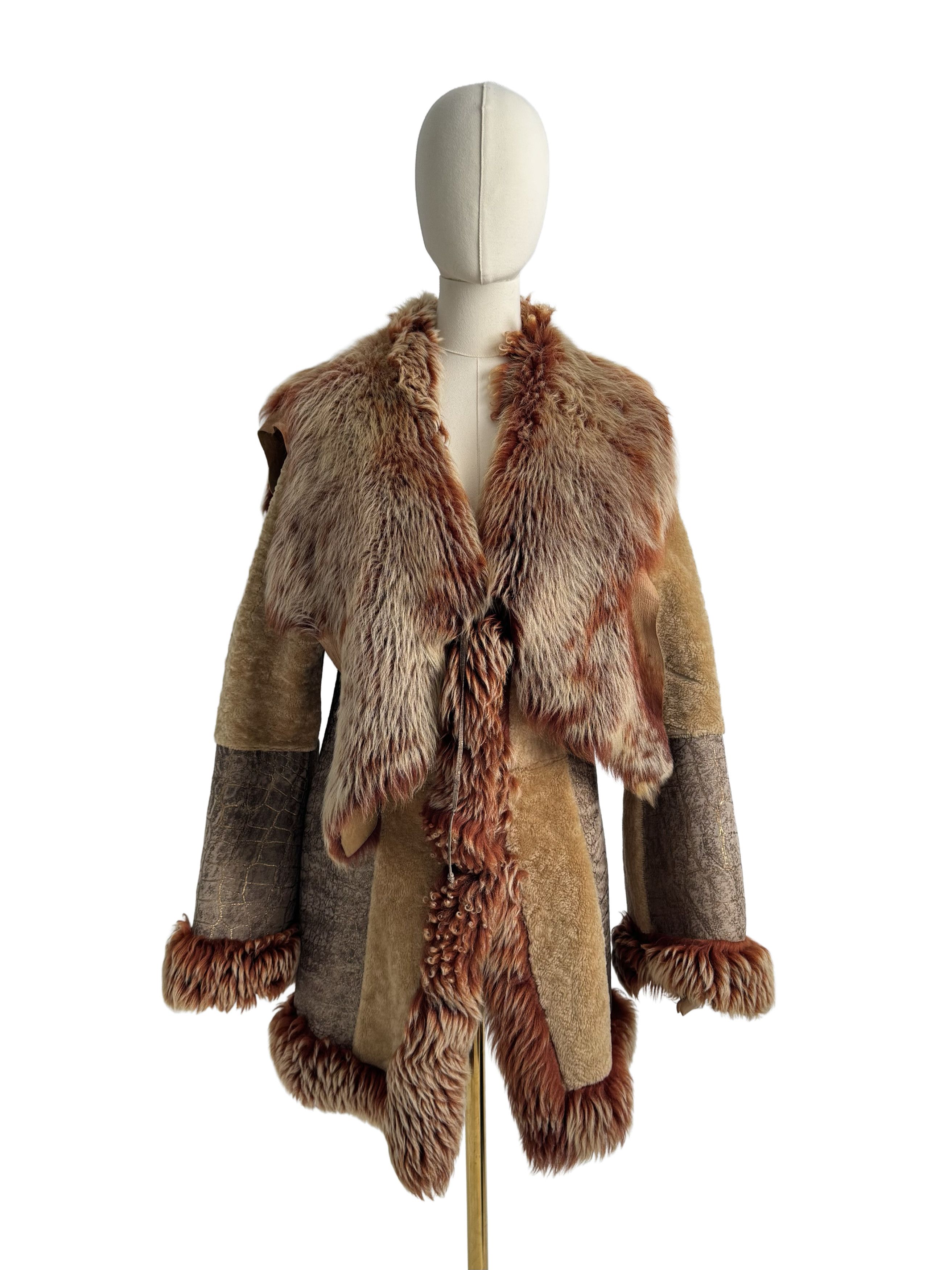 Vintage Vintage Real Sheepskin Coat Size L / US 10 / IT 46 - 2 Thumbnail
