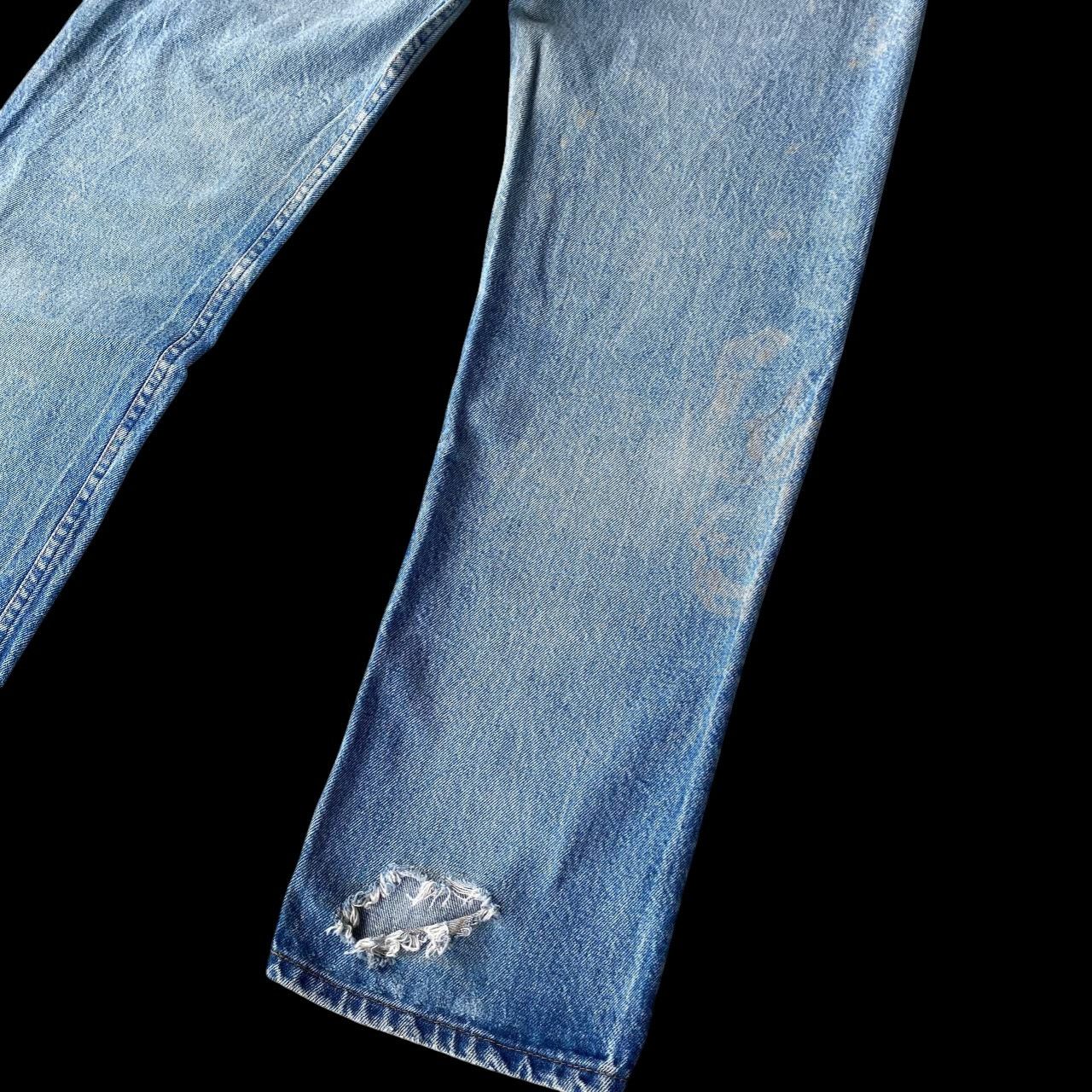 Levi's Vintage Clothing VINTAGE 80S LEVIS 501 DISTRESSED REPAIR DENIM W30X28" Size US 30 / EU 46 - 6 Thumbnail