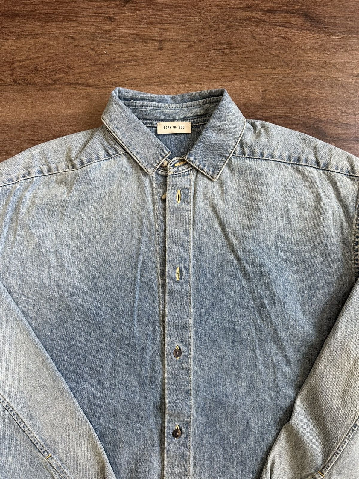 Fear of God Fear of God Eternal Denim Shirt Size US M / EU 48-50 / 2 - 2 Thumbnail