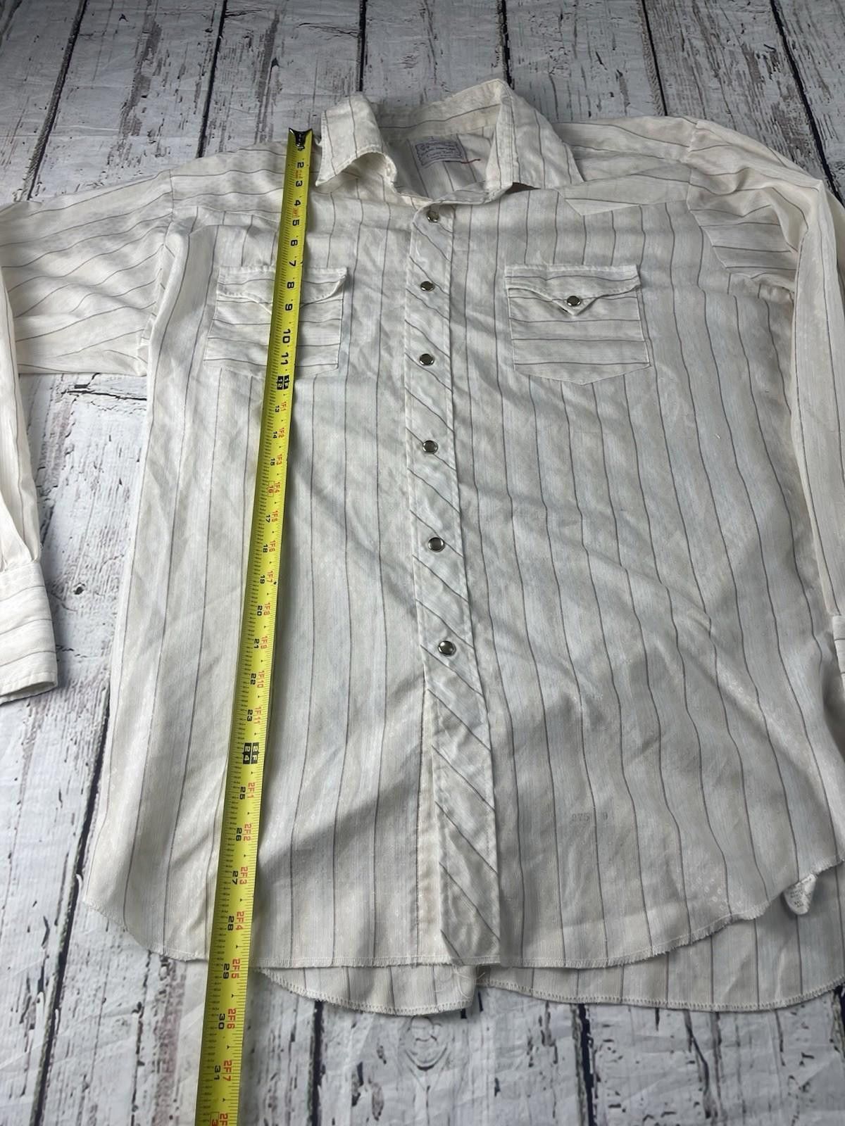 Other Vintage H Bar C Western Shirt Men XL? Print Cowboy Long Tail Size US XL / EU 56 / 4 - 4 Thumbnail