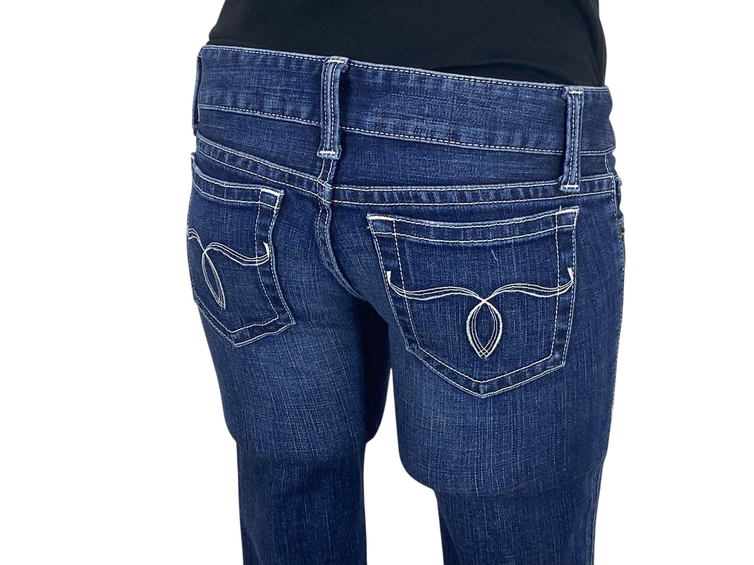 Japanese Brand Y2K Skinny Jeans Low Rise Jeans Size 23" - 7 Thumbnail