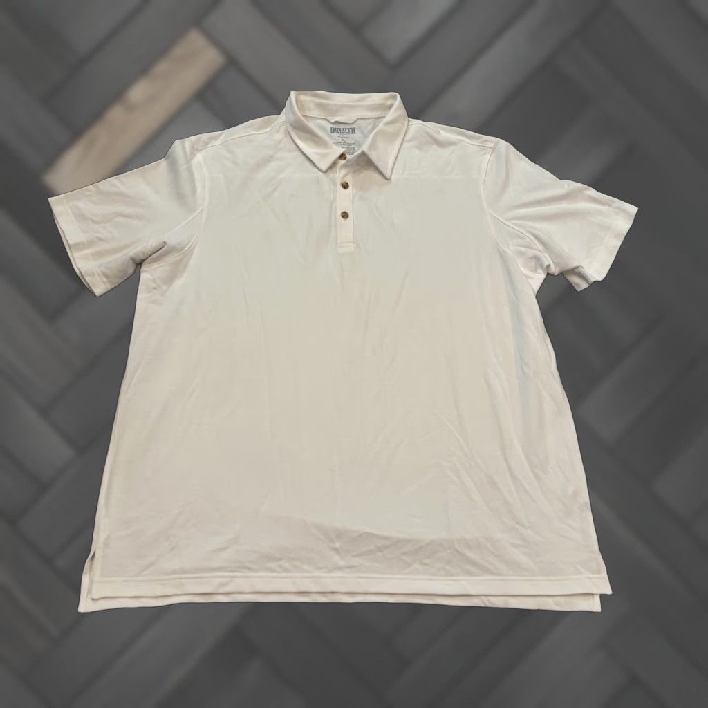 Vintage Duluth Heavy Duty Cotton Polo Shirt Mens XL Relaxed Fit White Preppy Shirt Size US XL / EU 56 / 4 - 1 Thumbnail