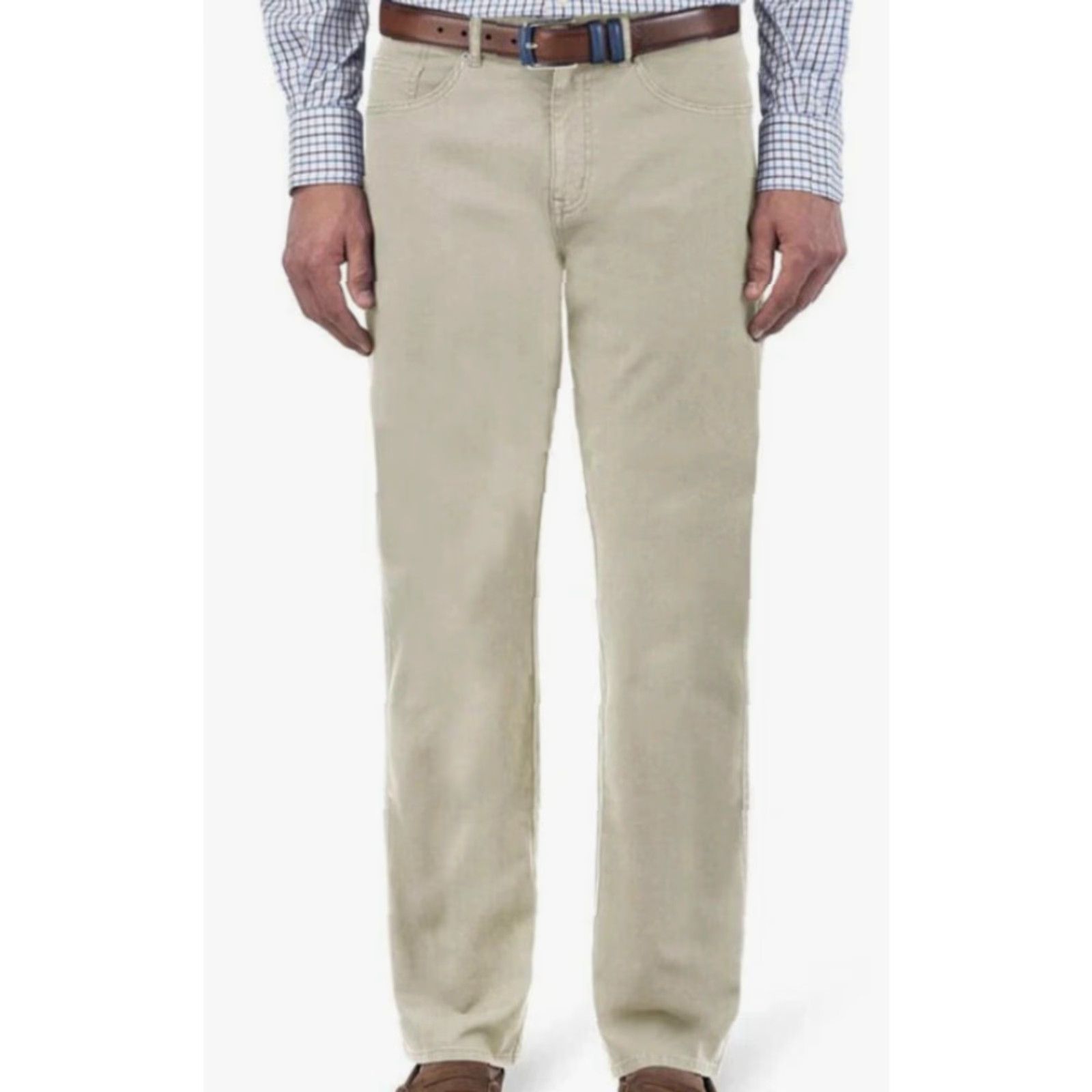 Peter Millar Peter Millar Crown Vintage Pants Men’s 34x29 Beige Canvas Chino Flat Front Regular Stretch Pockets Vintage 90s Theme Mens Size US 34 / EU 50 - 2 Thumbnail