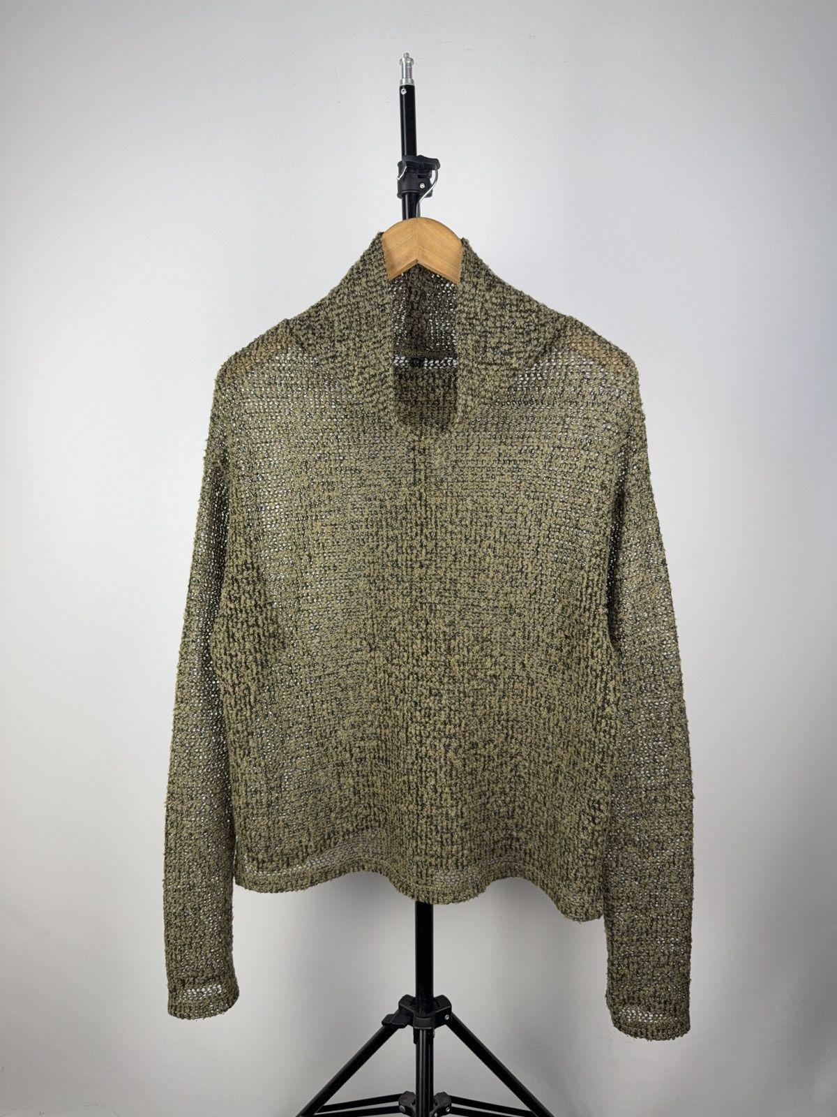 Japanese Brand Y2K Sheer Knit Distressed Sweater Japan style Avant Mood Size M / US 6-8 / IT 42-44 - 1 Thumbnail
