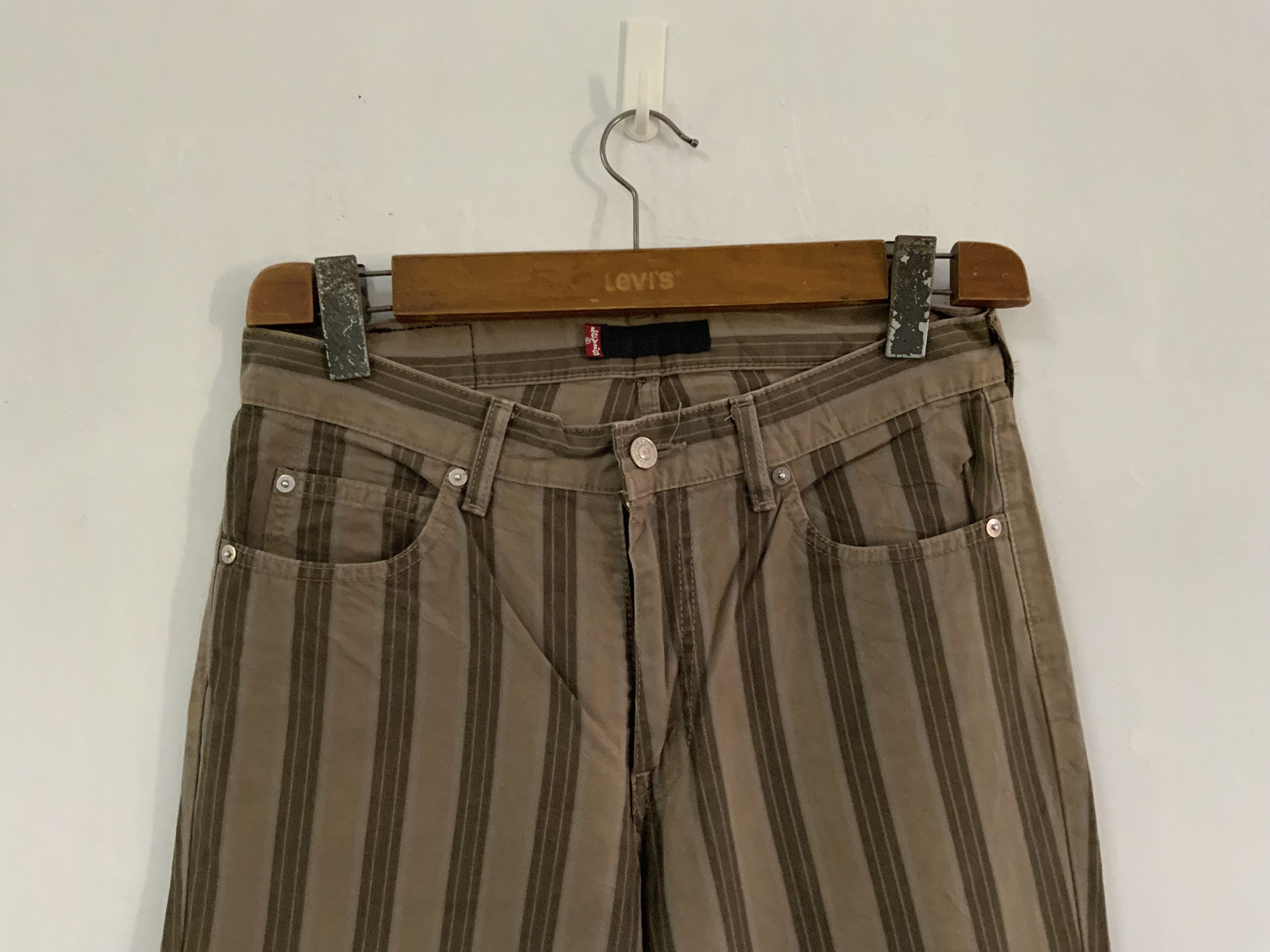 Japanese Brand Levi’s Striped Japan Made Avant Garde Pant Size US 30 / EU 46 - 3 Thumbnail