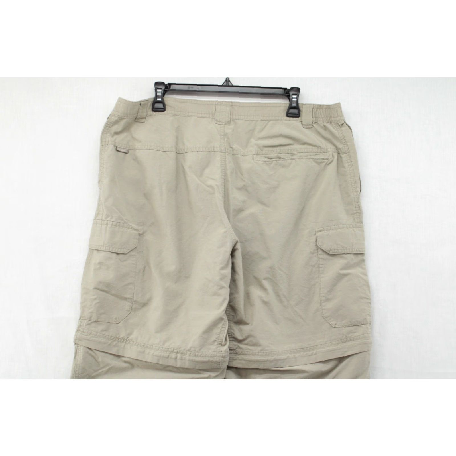 Vintage Columbia Pants Mens Large Khaki Tan Convertible Hiking Rip Stop Fishing Utility Pants Mens Regular Brown Beige Size US 33 - 5 Thumbnail