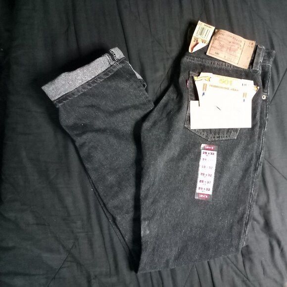 Levi's NWT Vintage Levi's 501 Selvedge Denim Jeans 29x32 Black Size US 32 / EU 48 - 1 Thumbnail