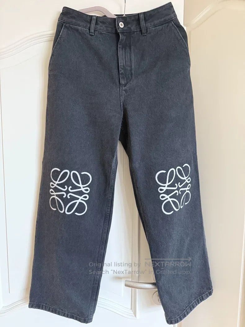 Loewe LOEWE High-Waisted Embossed Denim Pants Size 24" / US 00 / IT 34 - 1 Thumbnail