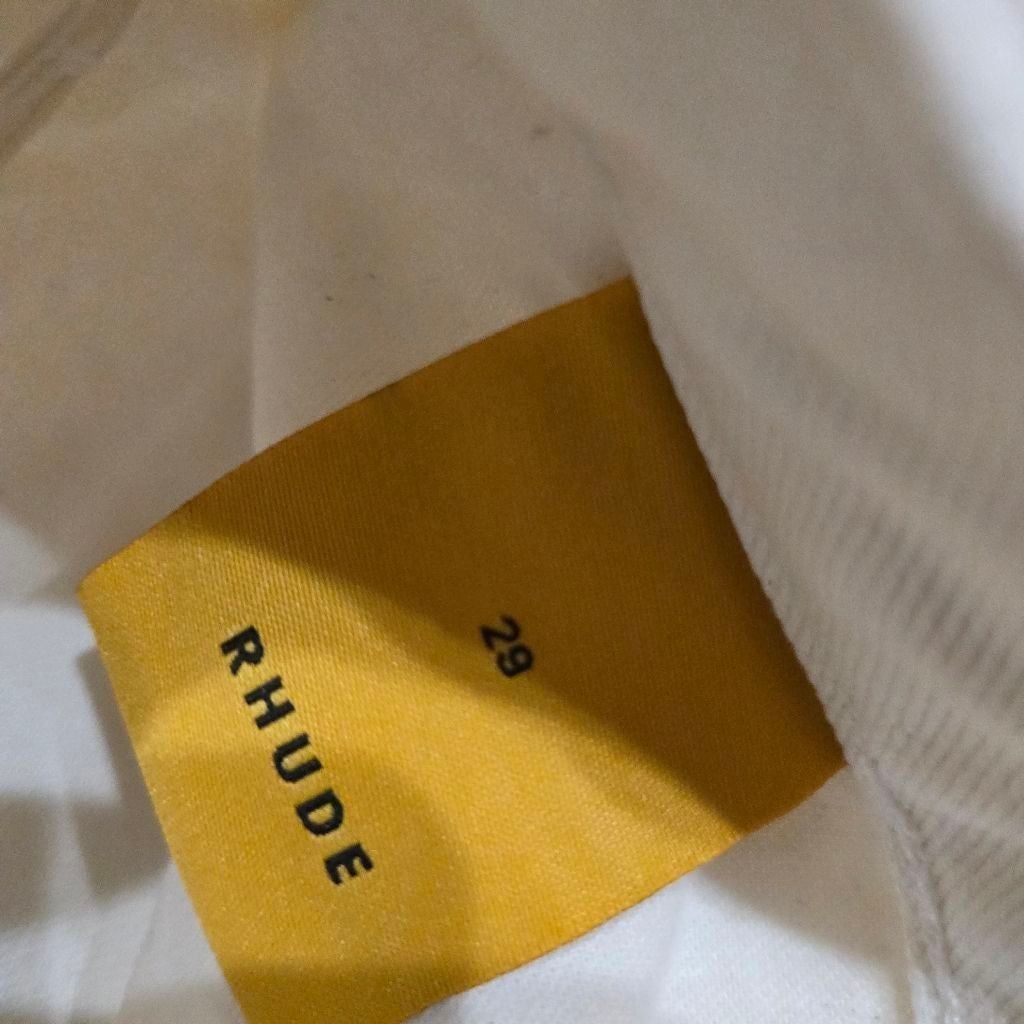Rhude Rhude White Distressed Denim Size 29 NWOT Size US 29 - 3 Thumbnail