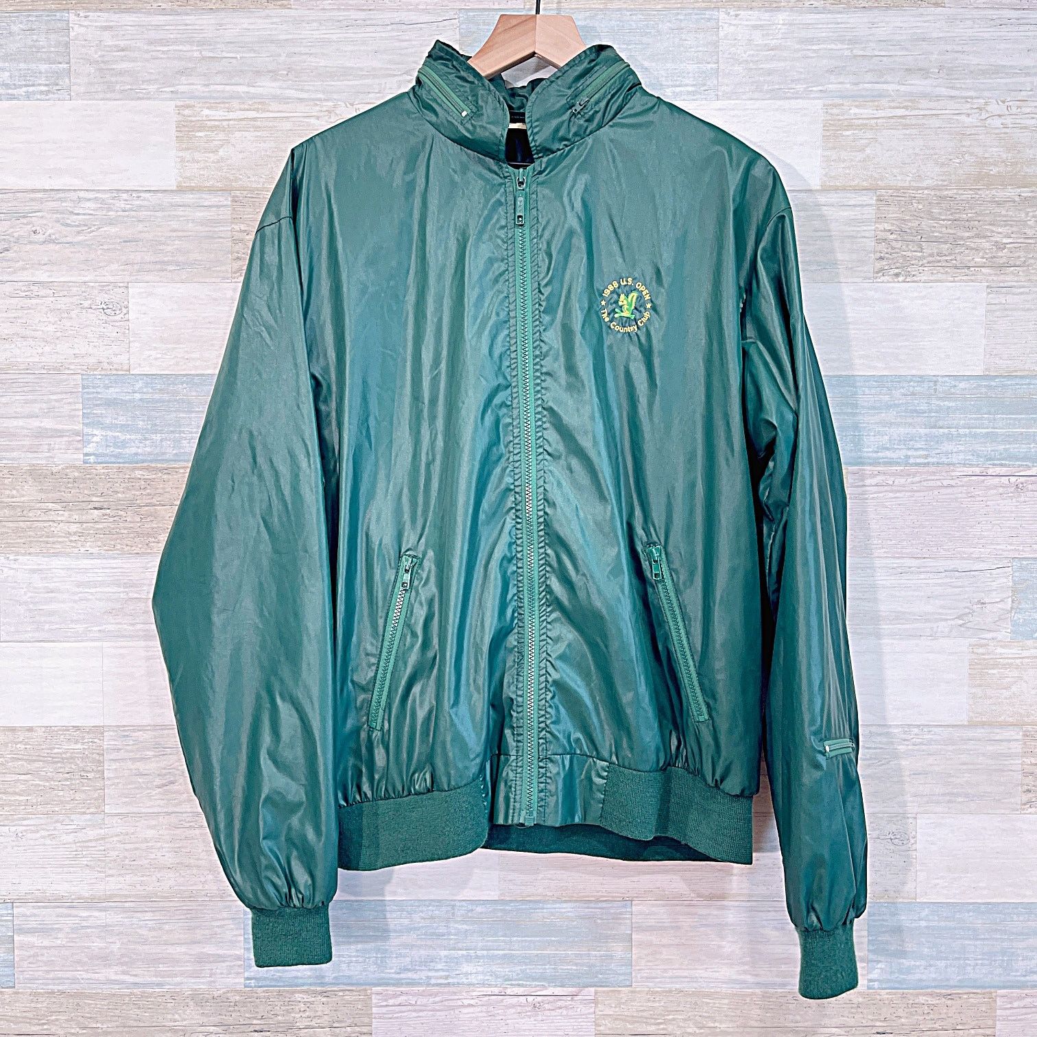 Izod × Vintage Vintage 1988 US Open IZOD Hooded Rain Jacket Mens Large Size US L / EU 52-54 / 3 - 1 Thumbnail