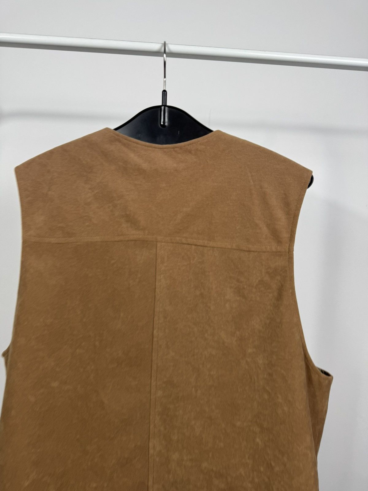 Other Vintage Light Brown Leather Vest Western Biker Waistcoat Size US L / EU 52-54 / 3 - 9 Thumbnail