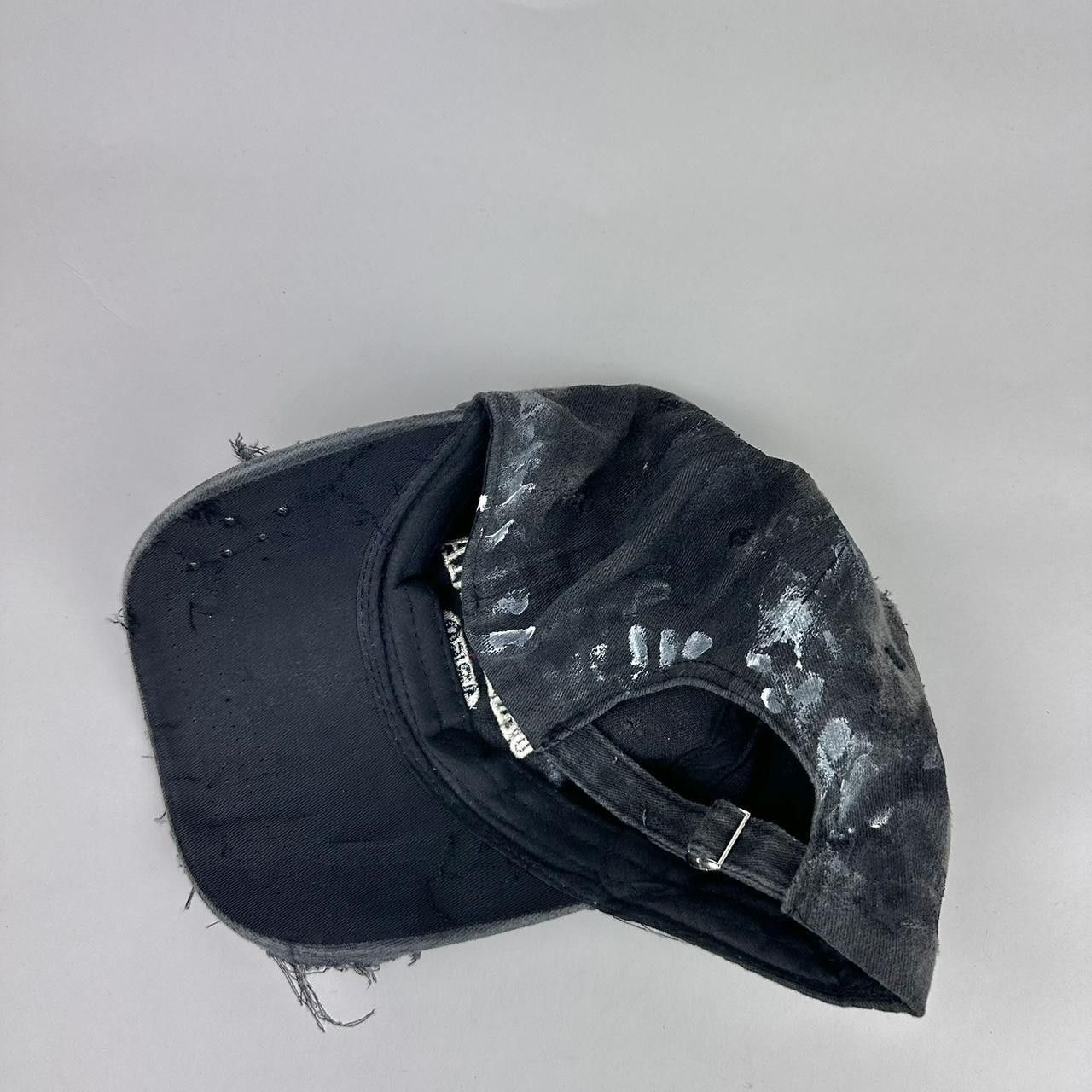 Other ASTROBOI* 'Cali' Black Painted Pierced Distressed Hat Size ONE SIZE - 7 Thumbnail