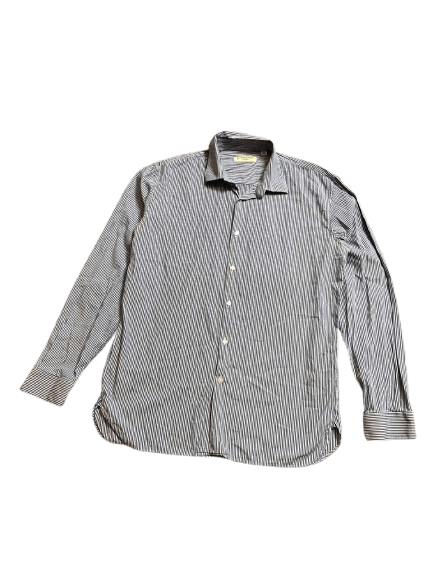 Burberry Vintage Burberry Striped Button Up Shirt Size M Size US M / EU 48-50 / 2 - 1 Thumbnail