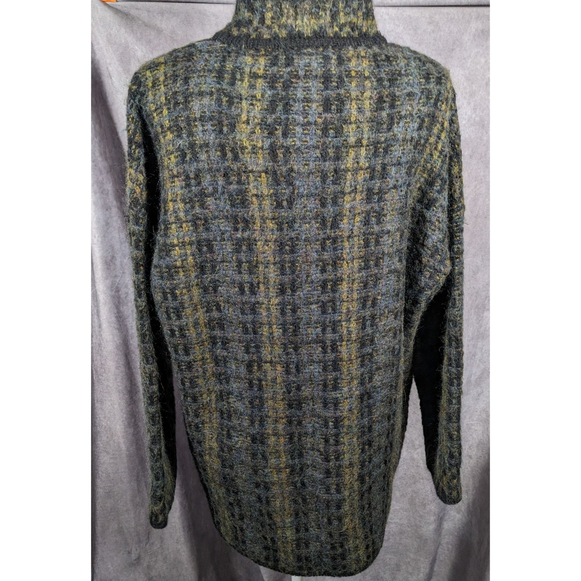 Other Vintage Lineamaglia Italian Alpaca Mohair Earth Tone Cardiga Size L / US 10 / IT 46 - 9 Thumbnail