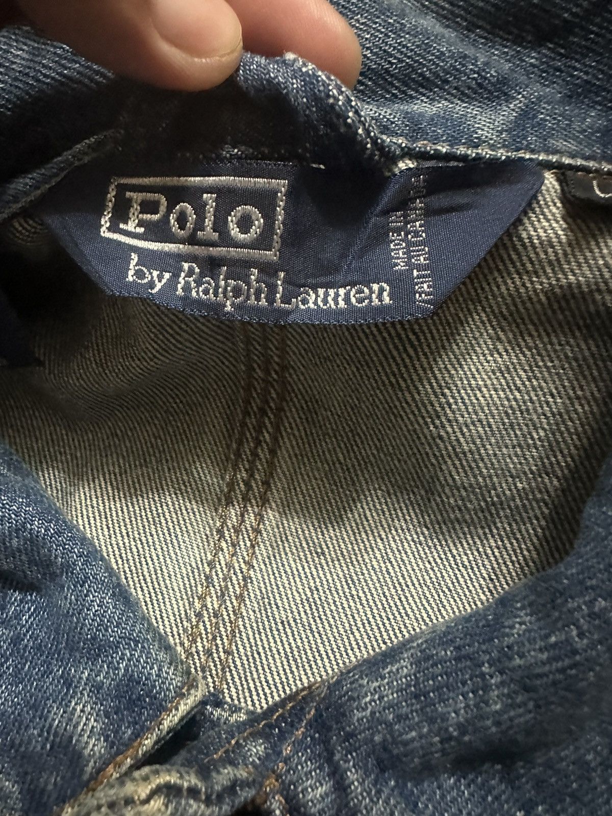 Polo Ralph Lauren Polo Ralph Lauren Denim Trucker Bomber Jacket Vintage Size US L / EU 52-54 / 3 - 8 Thumbnail