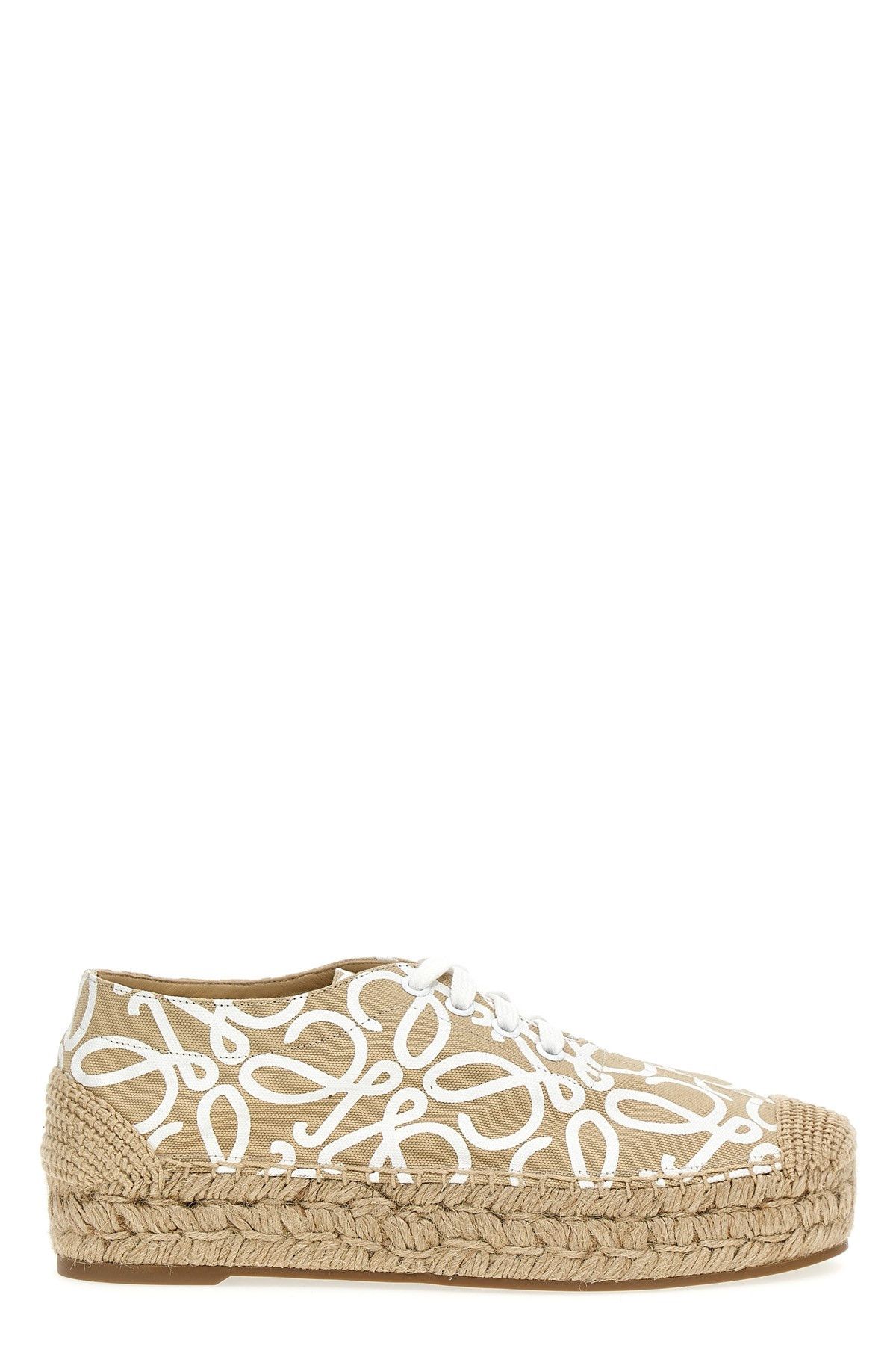 image of Loewe 'solar Lace Up' Capsule Paula's Ibiza Espadrilles Shoes in Beige, Women's (Size 7)
