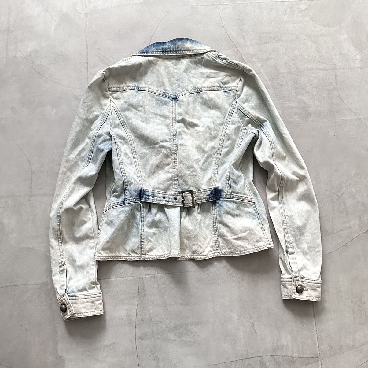 Hysteric Glamour × Undercover 00s Napoleon Military Jacket Faded Tie Dye PPFM Balmain Vibe Size M / US 6-8 / IT 42-44 - 12 Thumbnail