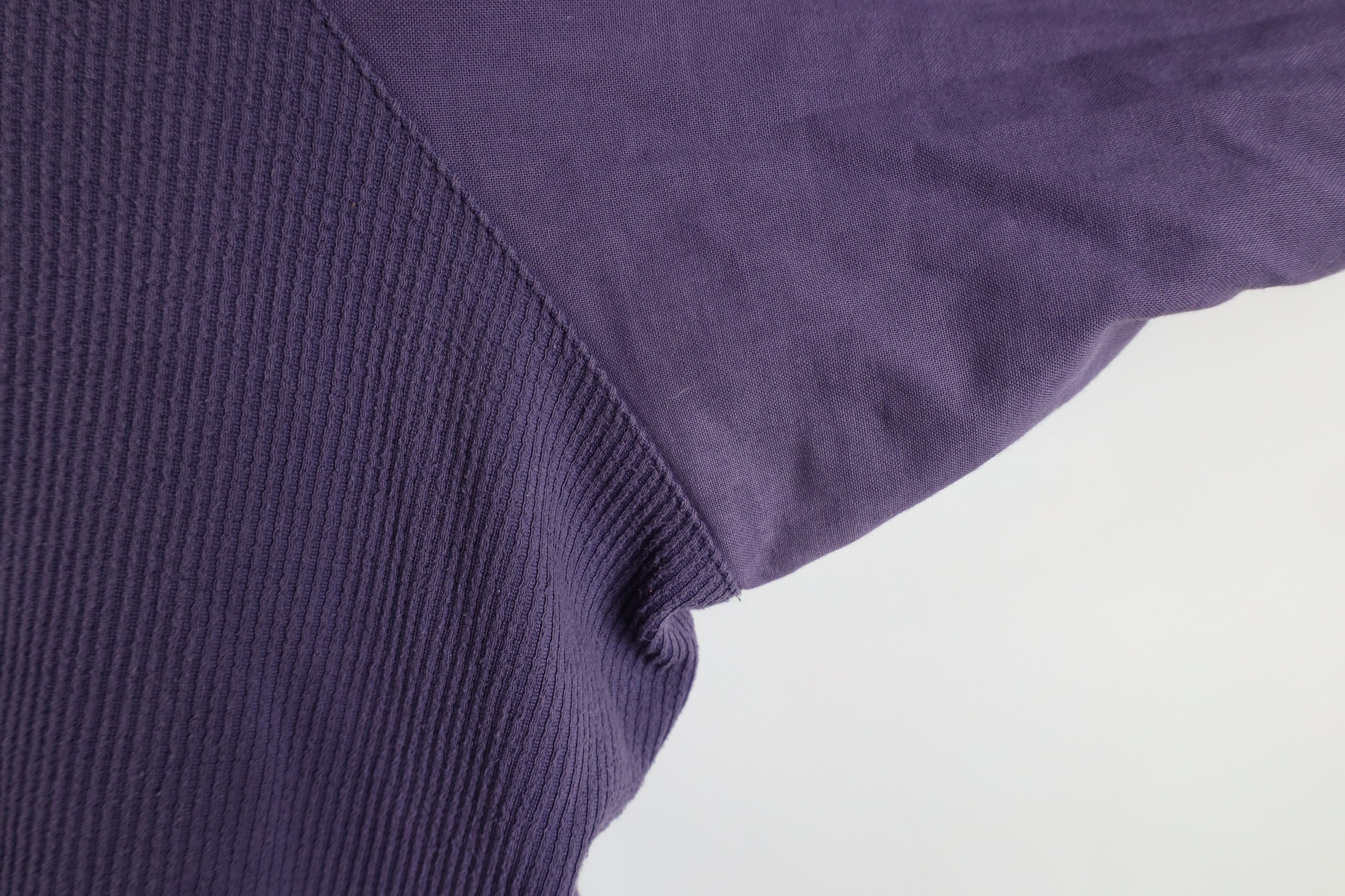 Vintage Vintage 90s Streetwear Ribbed Pullover Polo Shirt Purple Size US XXL / EU 58 / 5 - 7 Thumbnail