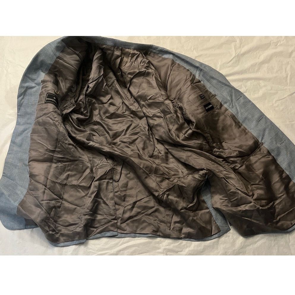 Ermenegildo Zegna Ermenegildo Zegna 100% Wool Blazer Sport Jacket Size: 54 Size 54R - 3 Thumbnail
