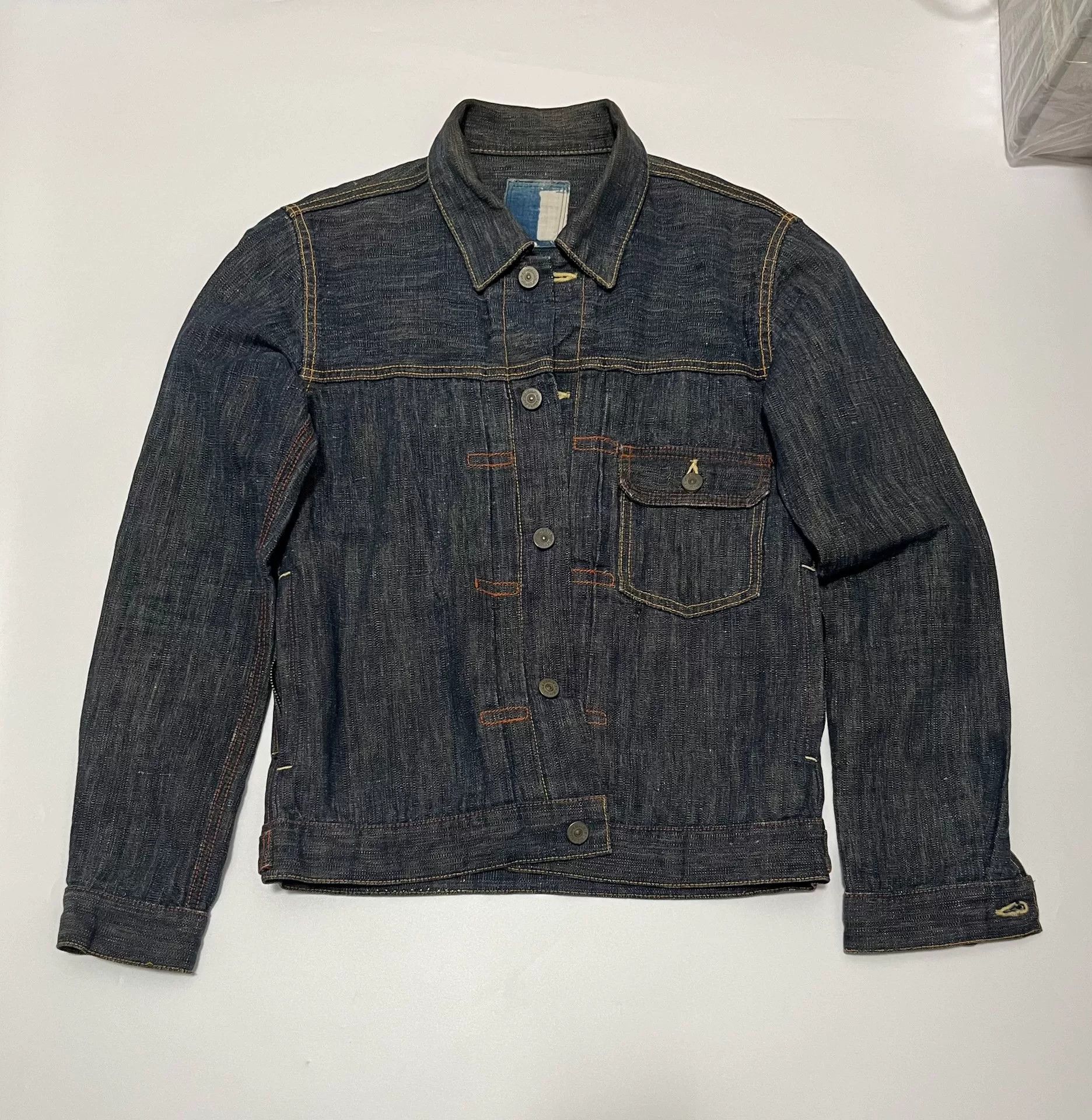 Visvim visvim ict 102 navy grey linen jacket Size US S / EU 44-46 / 1 - 1 Thumbnail