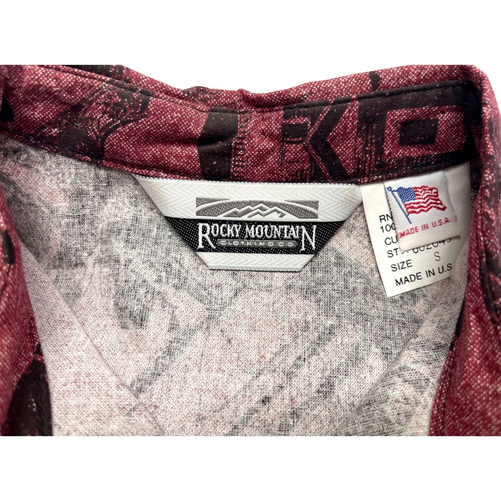 Vintage VINTAGE Rocky Mountain Button-Up Western Shirt S Red Cowboys 80s NOS Mens Size S Size US S / EU 44-46 / 1 - 3 Thumbnail