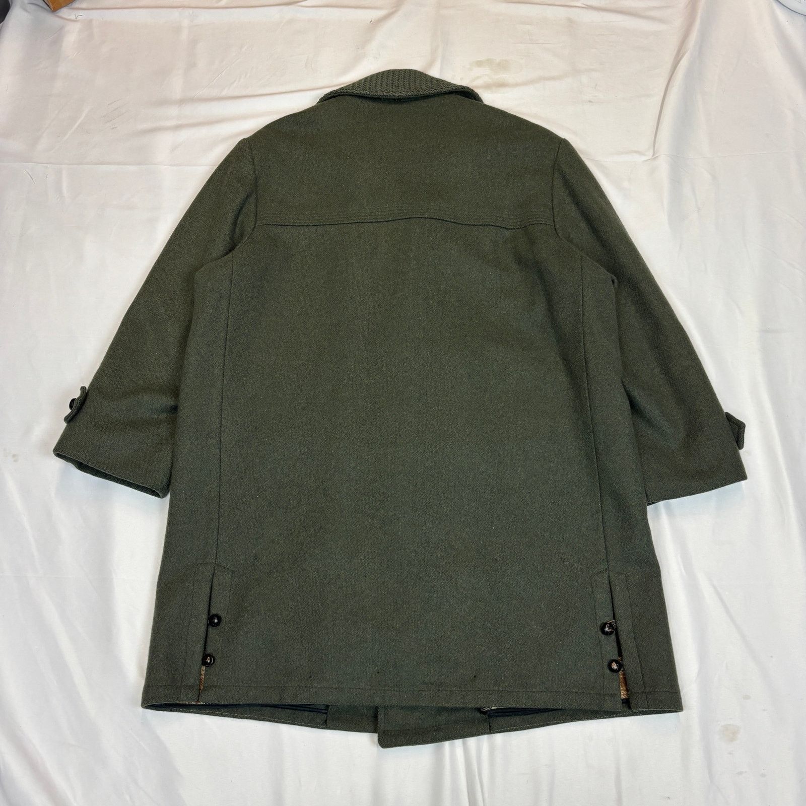Vintage Vintage 50s Lakeland Sportswear Shawl Collar Wool Coat 42 Size US XL / EU 56 / 4 - 3 Thumbnail
