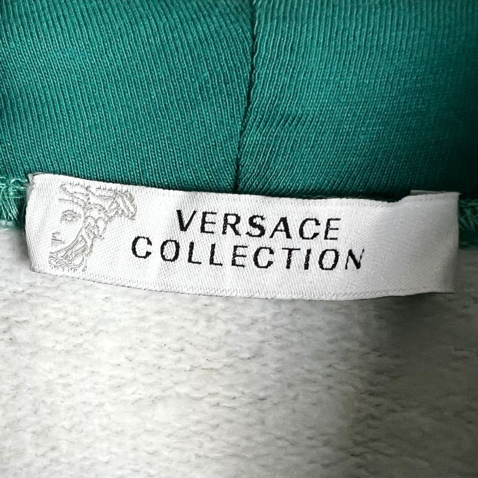 Versace Versace Collection Mens Greca Green Double Drawstring Hoodie Size US XL / EU 56 / 4 - 6 Thumbnail