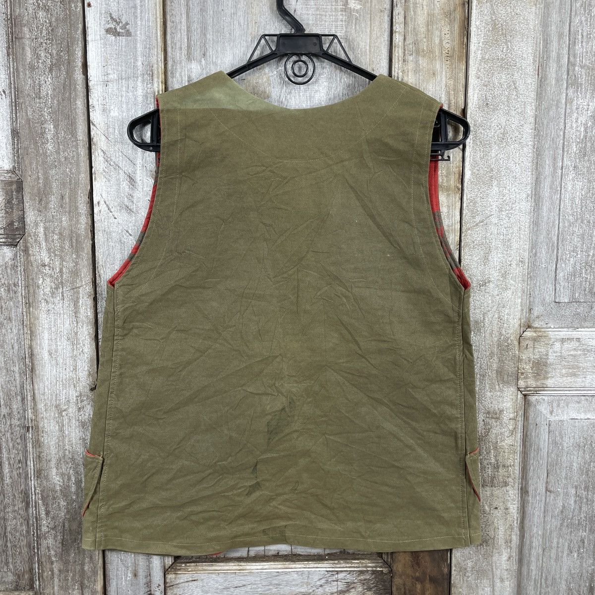 Japanese Brand × Vintage Vintage Japanese Brand Vests Plain Green Army Size US M / EU 48-50 / 2 - 2 Thumbnail