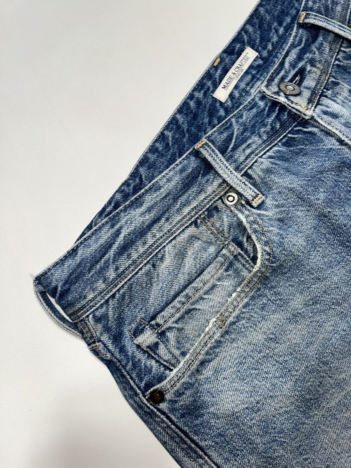 Levi's Made & Crafted VTG Japan Levi’s Made&Crafted big E taper salvadge jeans Size US 34 / EU 50 - 6 Thumbnail