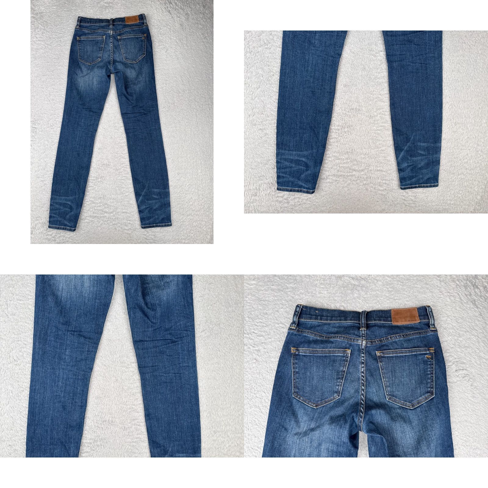 Madewell Madewell Jeans Womens 24 Blue Denim High Riser Skinny Cotton Blend Tapered 24x28 Size 42" / US 20 - 10 Thumbnail