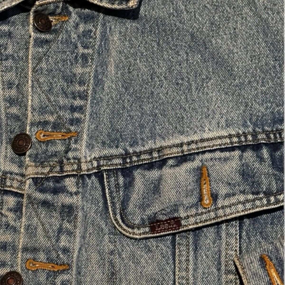 Lee Vintage Harley Davidson Lee Light Wash Jean Jacket Size US M / EU 48-50 / 2 - 4 Thumbnail