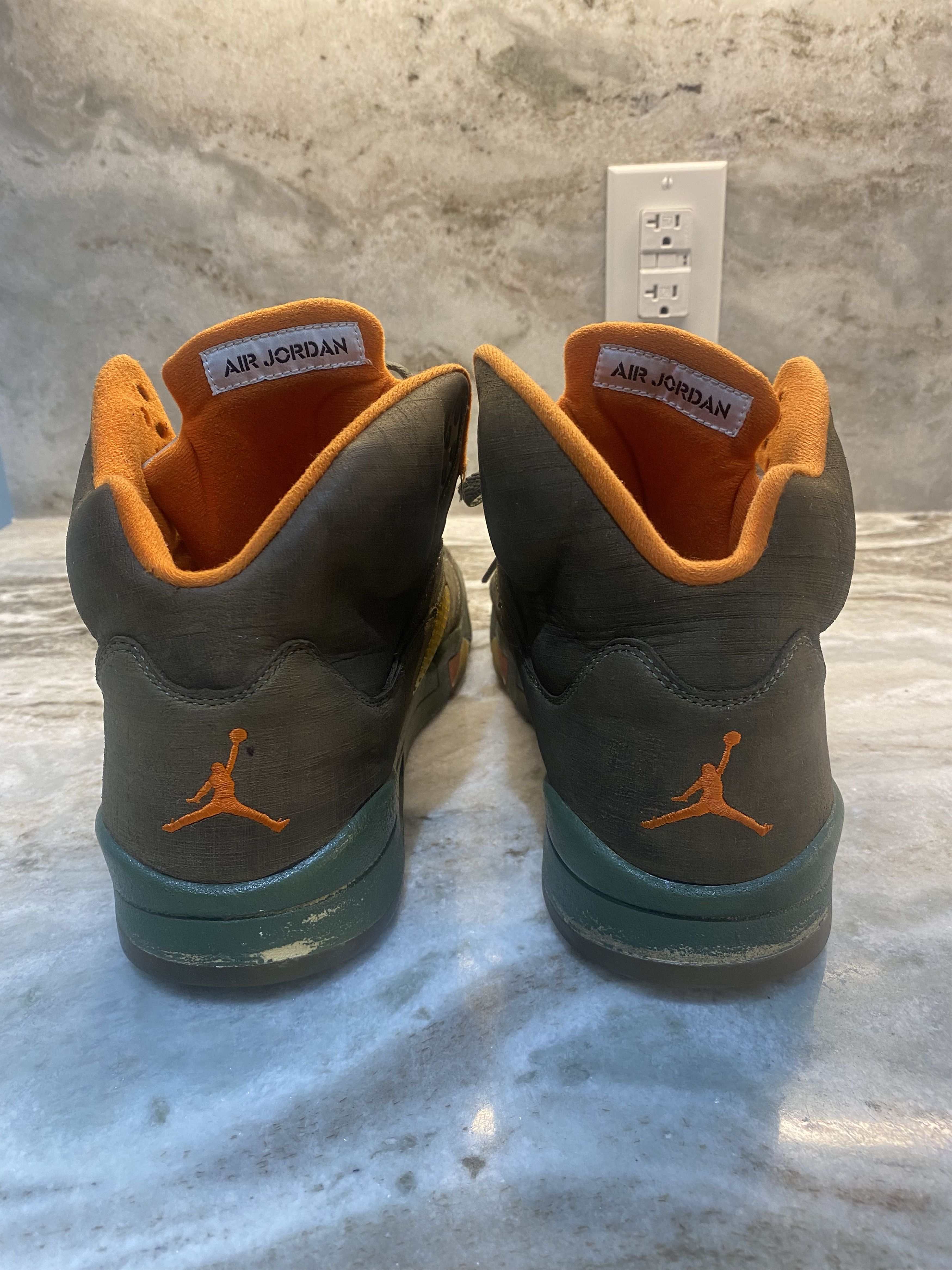 Nike 2006 Air Jordan 5 Retro LS 'Olive' Size US 11.5 / EU 44-45 - 2 Thumbnail