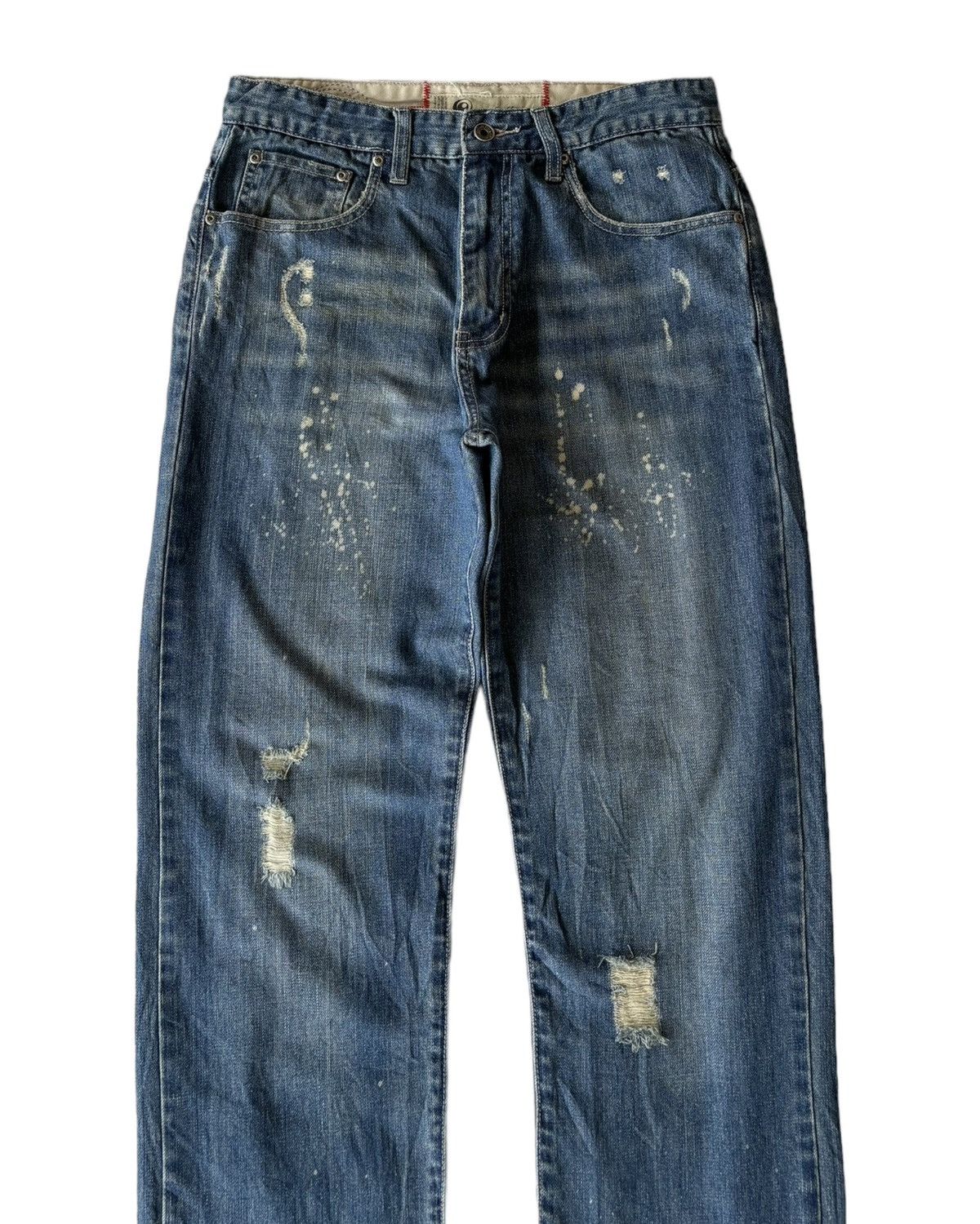 JNCO VINTAGE CAFFEINE DENIM WIDE BAGGY JEANS DISTRESS Size US 30 / EU 46 - 5 Thumbnail