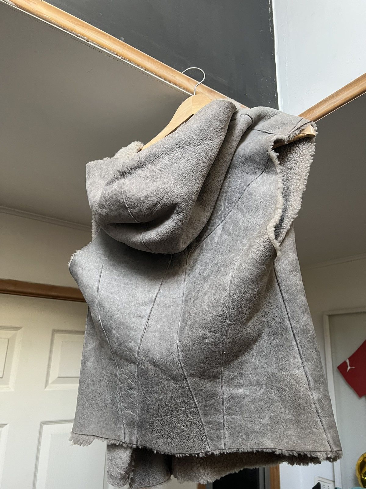Helmut Lang Helmut Lang Hooded Leather Vest Size US S / EU 44-46 / 1 - 2 Thumbnail