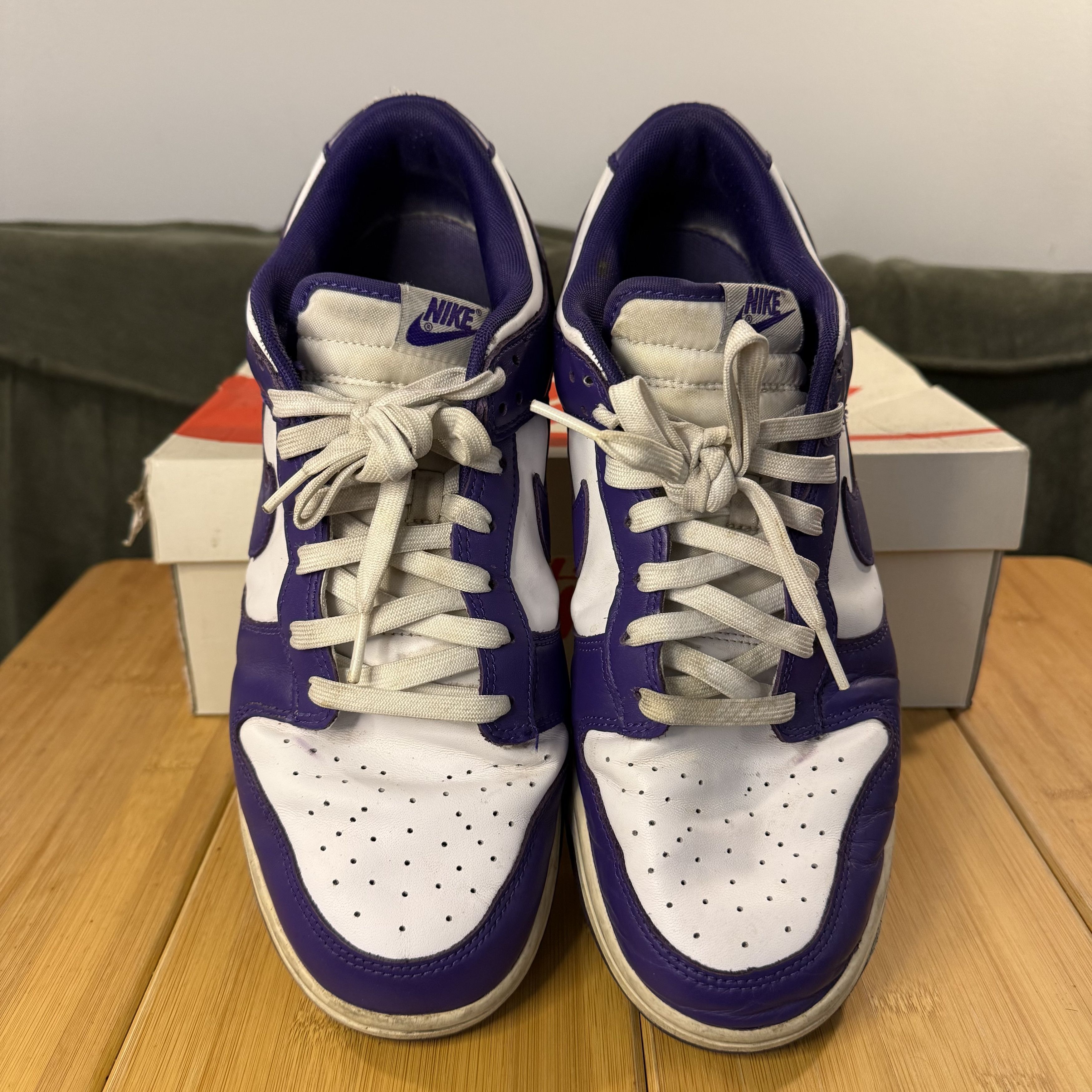 Nike Nike Dunk Low Retro 'Championship Court Purple', Men's 12 Size US 12 / EU 45 - 3 Thumbnail
