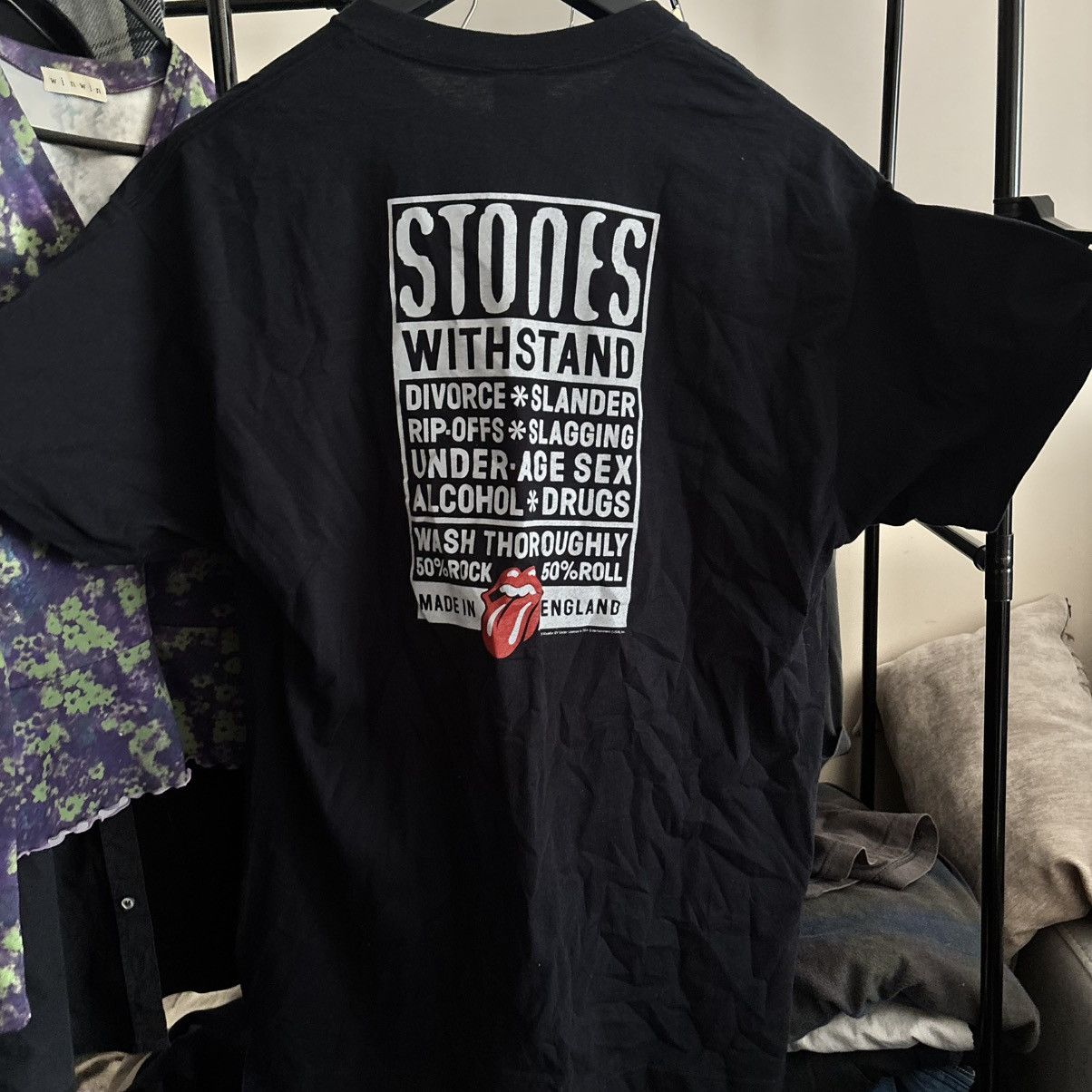 Vintage Vintage Rolling Stones Punk T-Shirt Size US XL / EU 56 / 4 - 2 Thumbnail