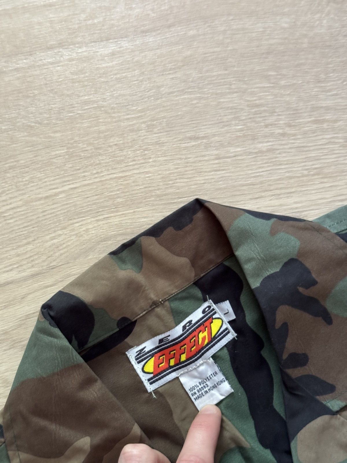 Vintage Vintage Zero Effect y2k Camo Archival Skateboarding Shirt Size US L / EU 52-54 / 3 - 5 Thumbnail