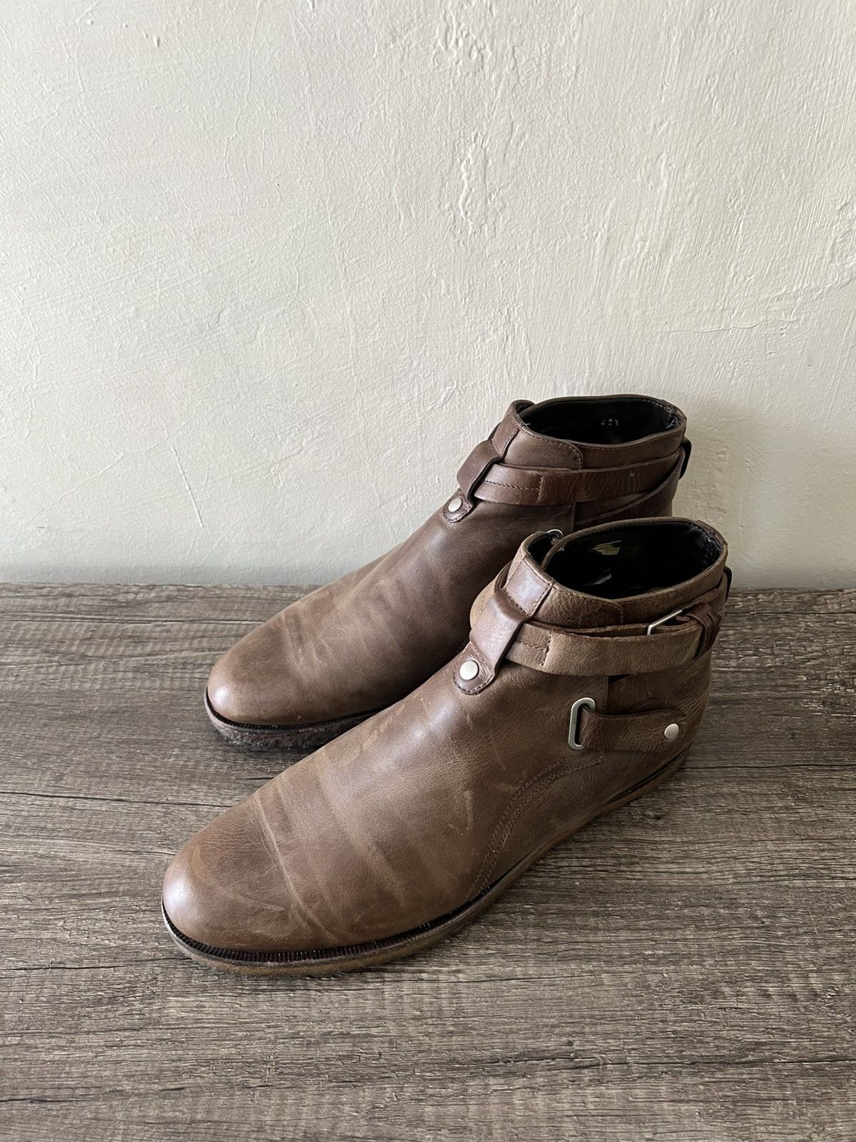 Dior Dior Homme gold boots Hedi Slimane era | Grailed
