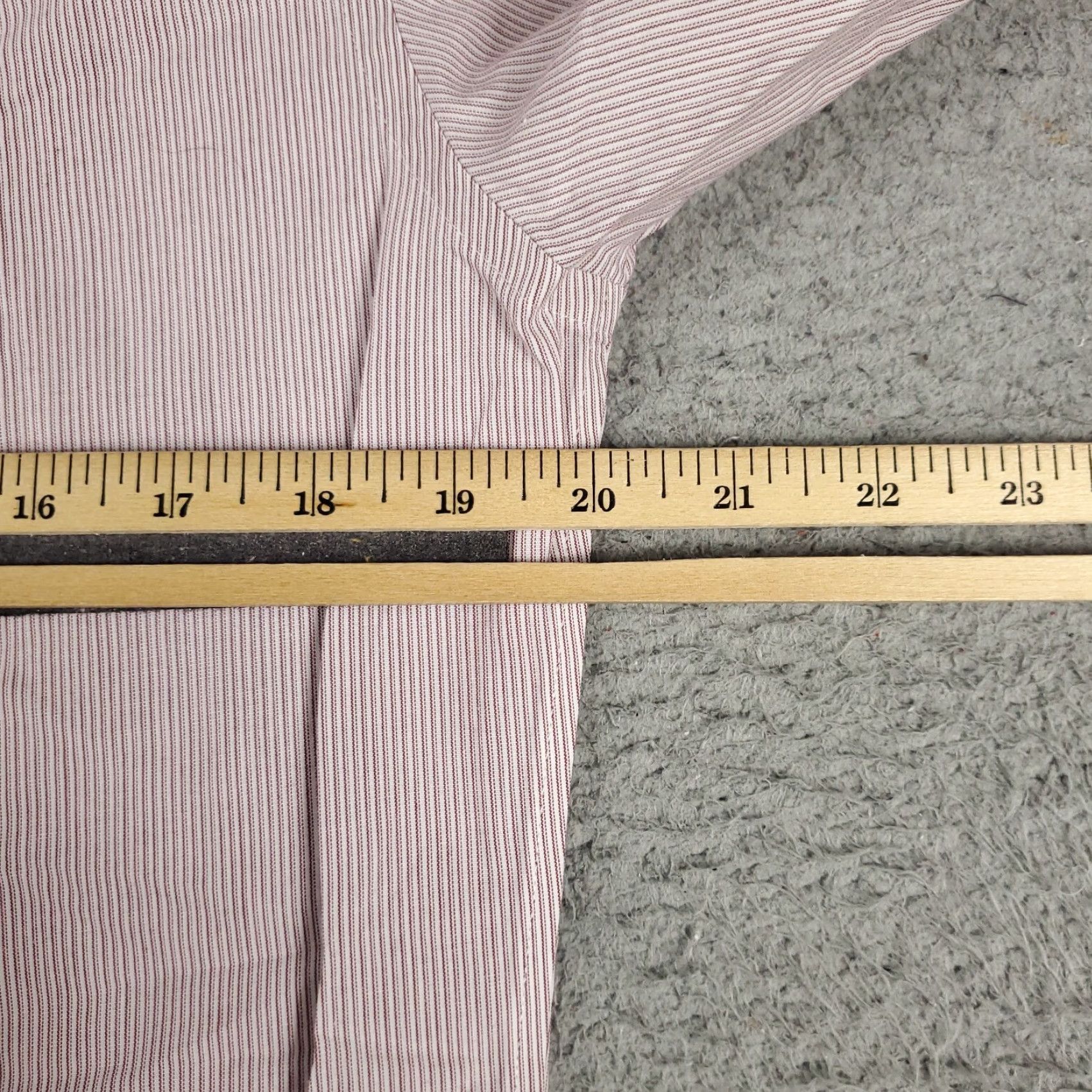 Brooks Brothers Brooks Brothers Dress Shirt Mens 15 Red Striped Long Sleeve Button Up Classic Fit Size 40R - 5 Thumbnail