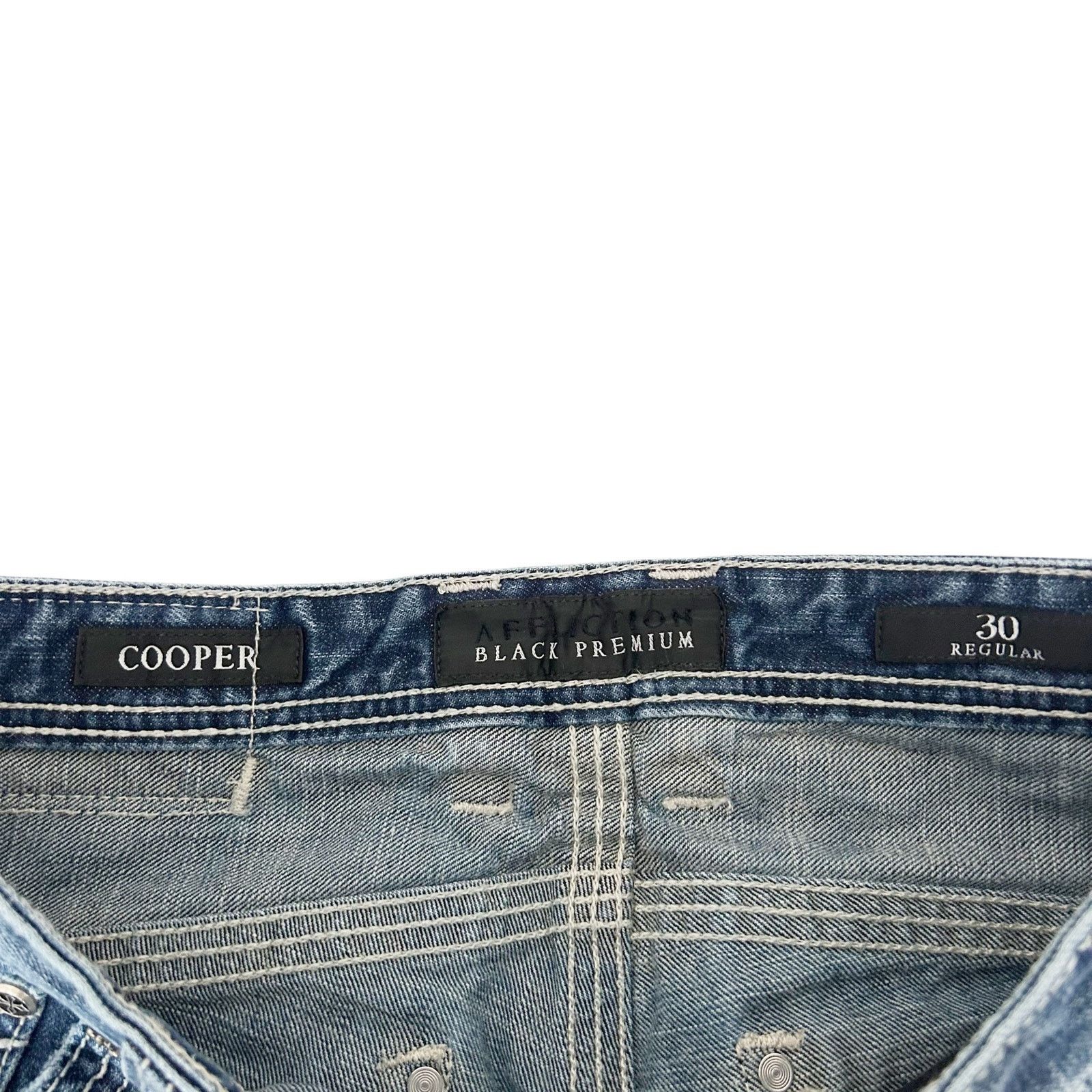 Affliction Affliction Cooper Distressed Jeans Sz 30x31 Size US 30 / EU 46 - 2 Thumbnail