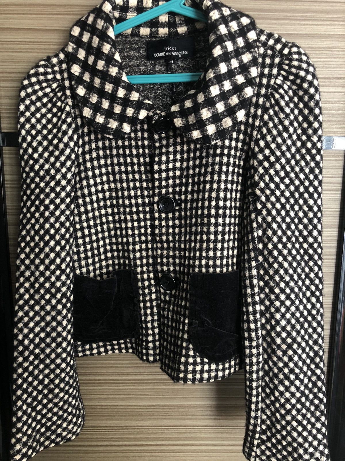 Junya Watanabe 🇯🇵Comme des Garçons tweed silk jacket Size M / US 6-8 / IT 42-44 - 2 Thumbnail