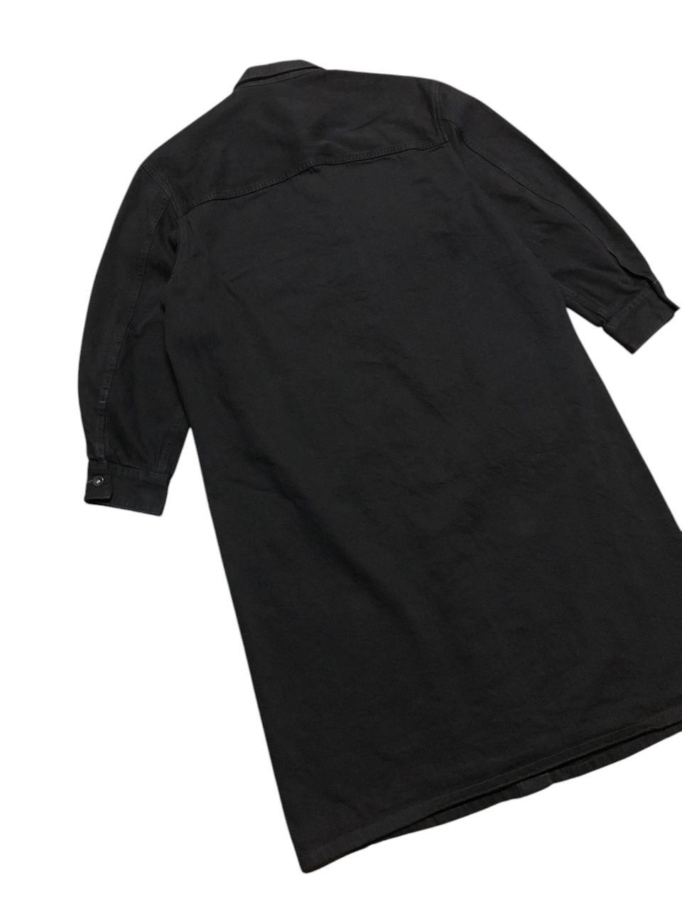 Lemaire × Uniqlo Uniqlo x Lemaire All Black Denim Trenchcoat Size L / US 10 / IT 46 - 7 Thumbnail