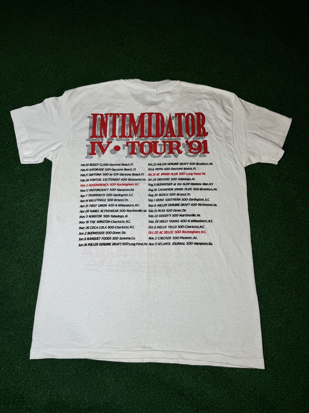 NASCAR × Vintage Vintage 90s Dale Earnhardt Sr Intimidator 50/50 OG T Shirt Size US L / EU 52-54 / 3 - 6 Thumbnail