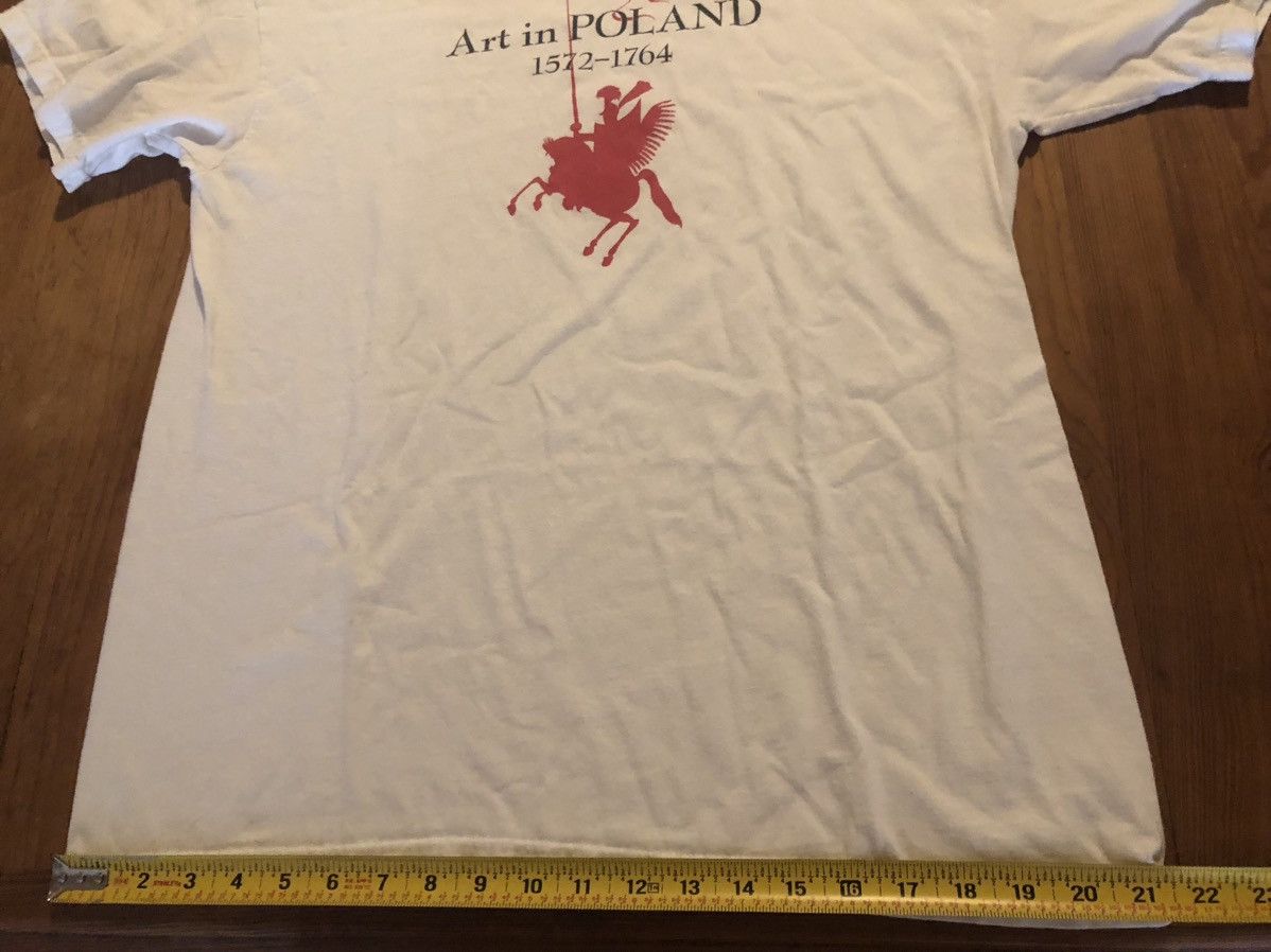 Vintage Vintage 90s “Art In Poland” T Shirt S/L Size US L / EU 52-54 / 3 - 6 Thumbnail