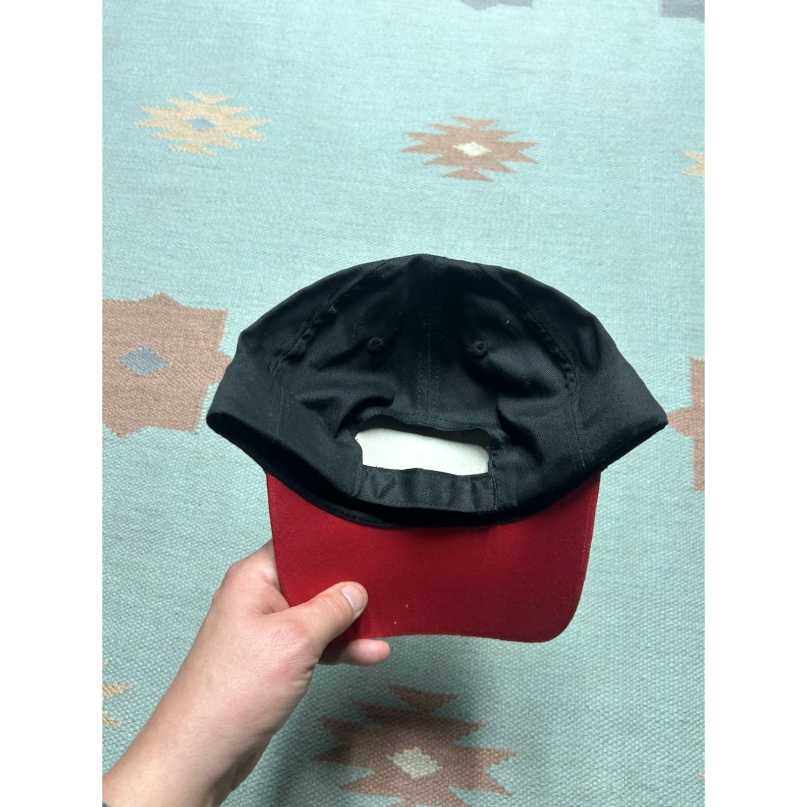 NASCAR VINTAGE K-Products Strapback Hat Cap NOS Racing Nascar Black Red Adjustable Men Hat Size ONE SIZE - 4 Thumbnail