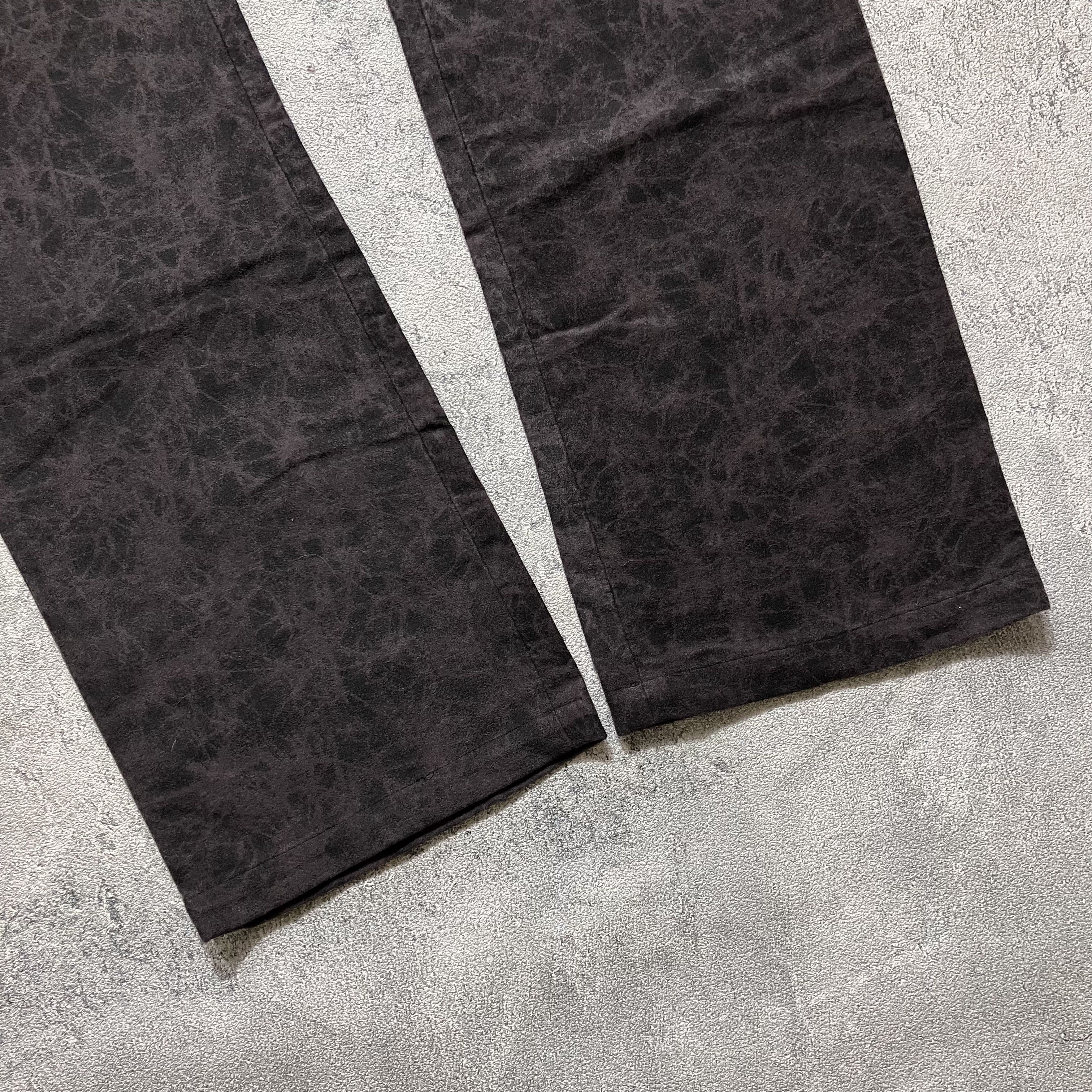 Le Grande Bleu (L.G.B.) Parashuto cracking leather vkei style patterned pants Size US 31 - 4 Thumbnail