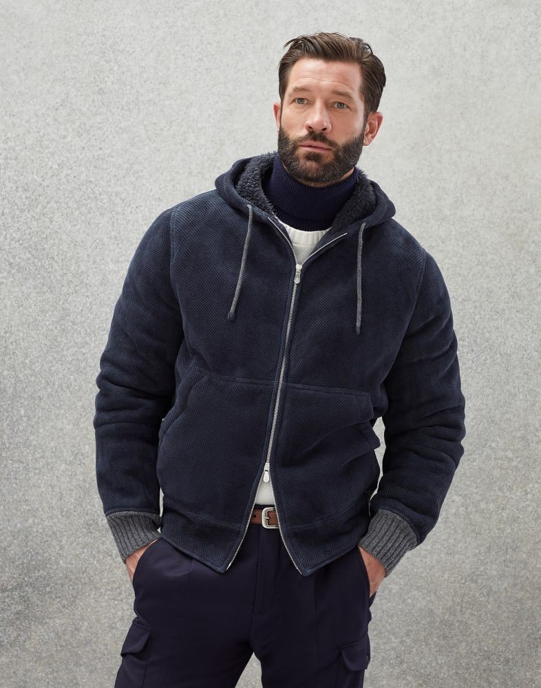 Brunello Cucinelli o1w1db10924 Fur Sweatshirt in Black Size US XS / EU 42 / 0 - 1 Preview