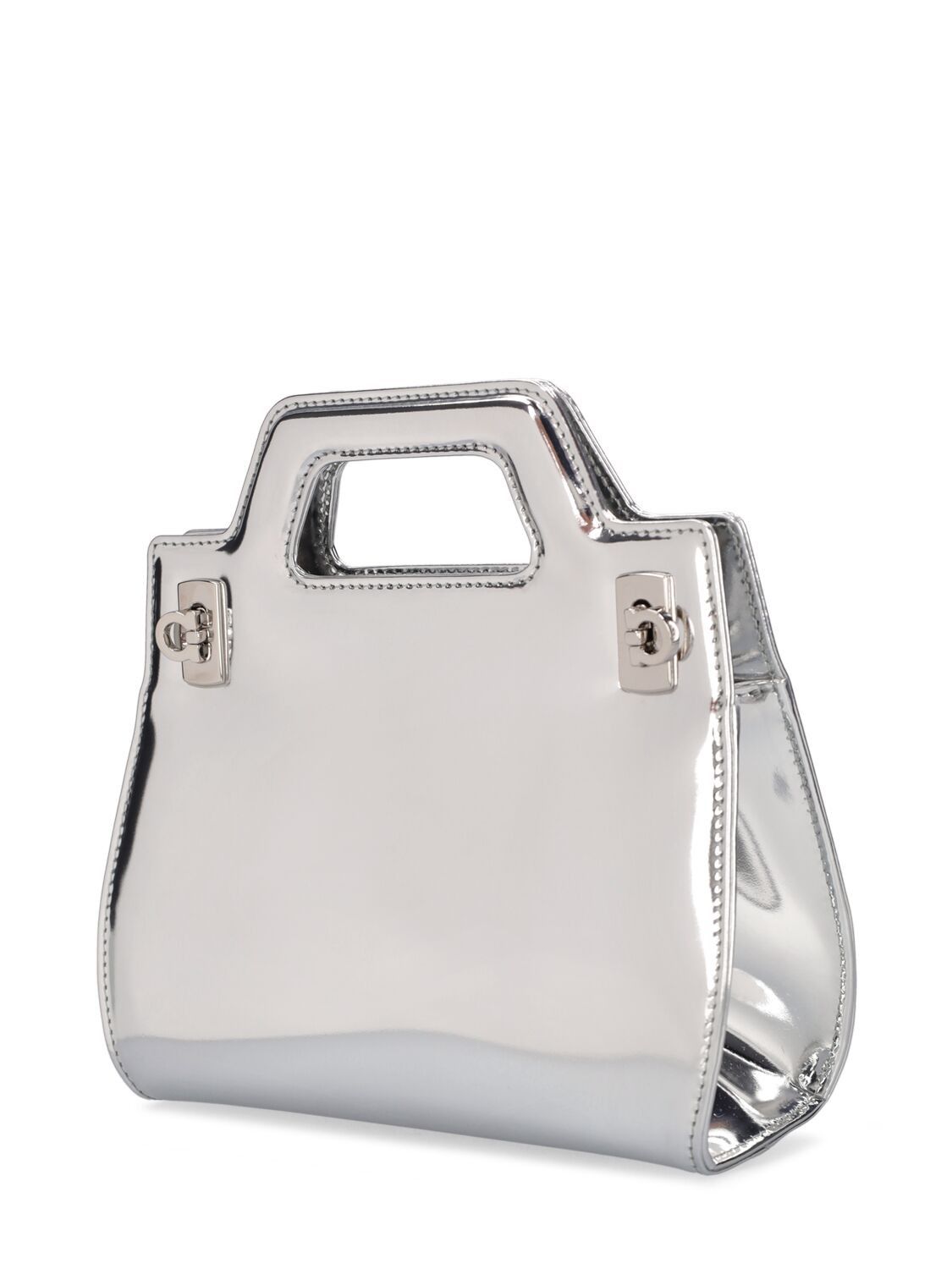 Salvatore Ferragamo o1s1rm0924 Size: OS / Wanda Mini Bag in Silver Size ONE SIZE - 3 Thumbnail
