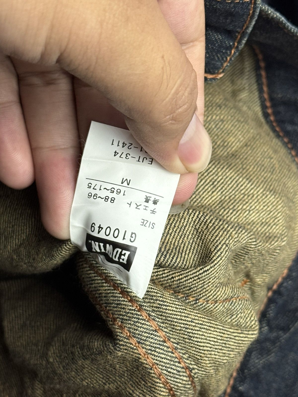 Edwin × Japanese Brand × RRL Ralph Lauren Edwin Buckle Back Denim Jacket lgb style Size US M / EU 48-50 / 2 - 9 Thumbnail